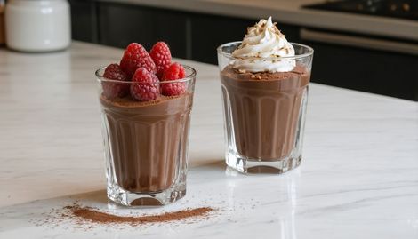 Fırınsız 15 Dakikada Kolay Çikolatalı Mus (Sütlü veya Bitkisel)