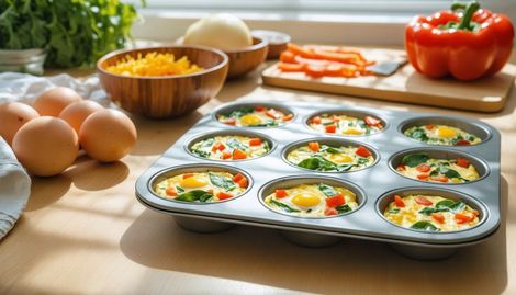 Çocuklar İçin Sebzeli Mini Omlet Muffin — 10 Dakikada Hazırlık (Fırında, Saklama